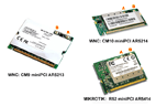 rozložení konektorů karet CM9, CM10 a R52